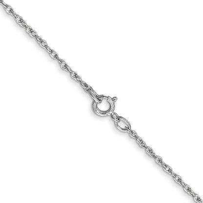 14 Inch 10K Wg .8mm Lite-Baby Rope Chain Necklace