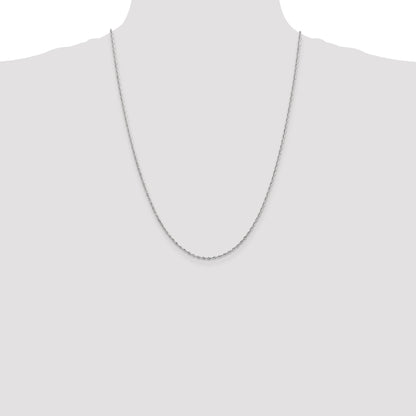 10K White Gold 1.85mm D/C Quadruple Rope Chain