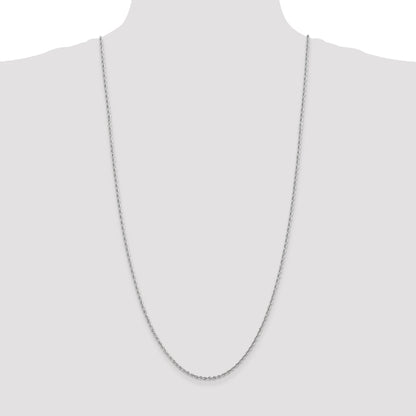 10K White Gold 2.25mm D/C Quadruple Rope Chain