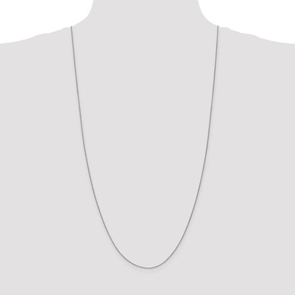 30 Inch 10K Wg .85mm Spiga Chain Necklace