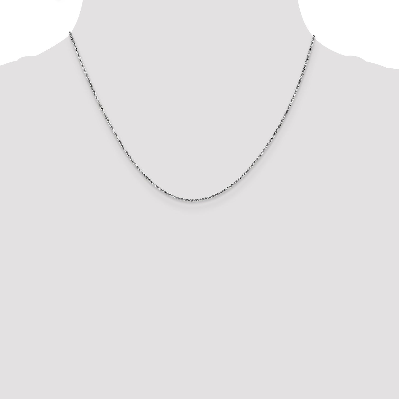 18 Inch 10K Wg 1.05mm Spiga Chain Necklace