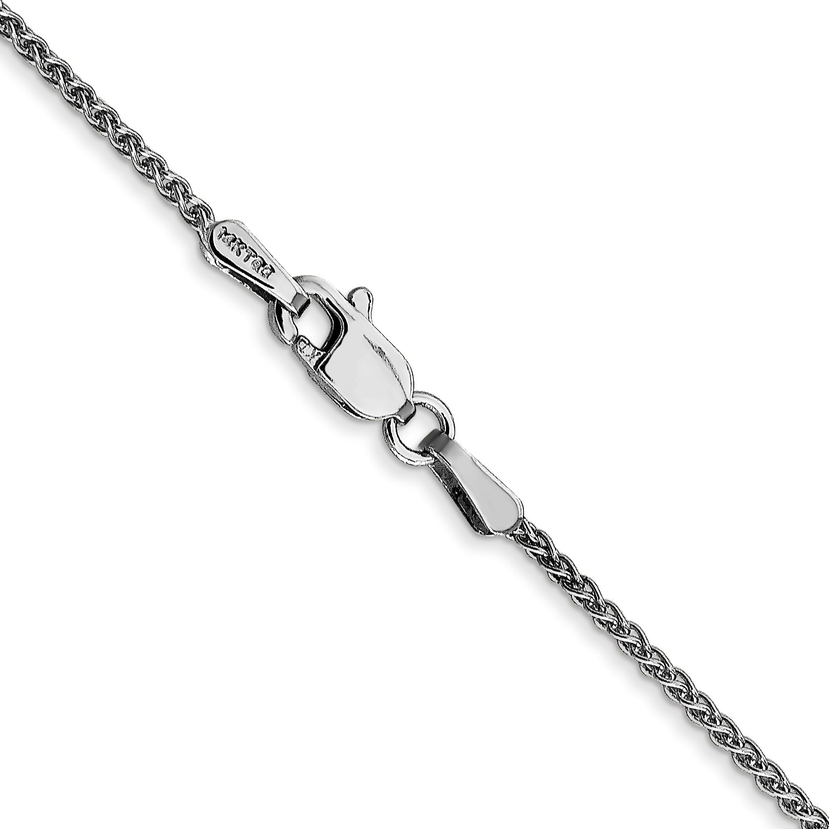 30 Inch 10K Wg 1.25mm Spiga Chain Necklace