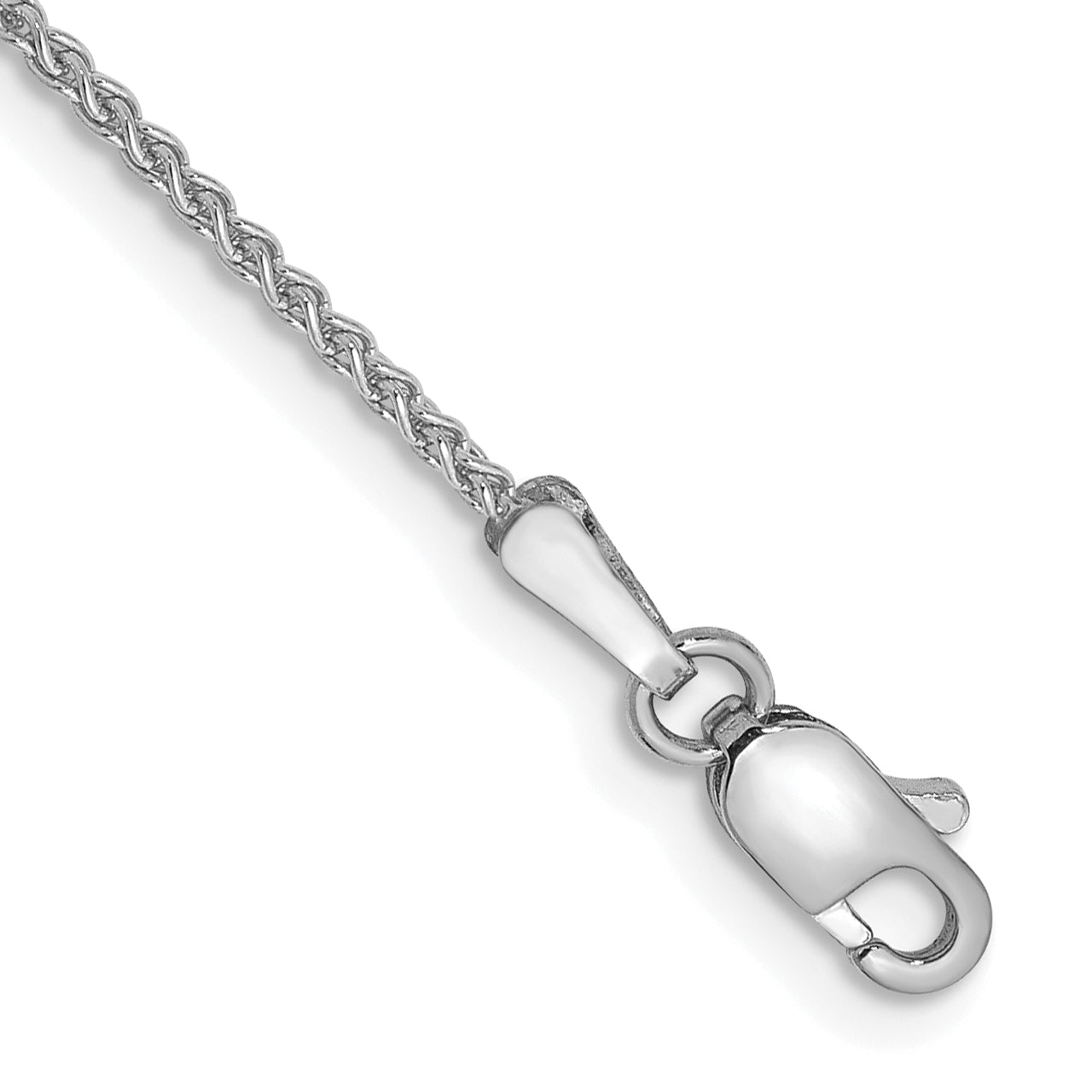 10 Inch 10K Wg 1.25mm Spiga Chain Anklet