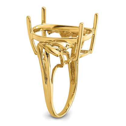 10K Yellow Gold Ladies Ring Mounting
