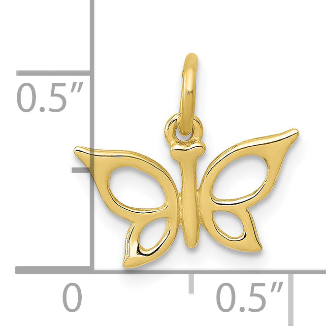 10K Yellow Gold Butterfly Charm