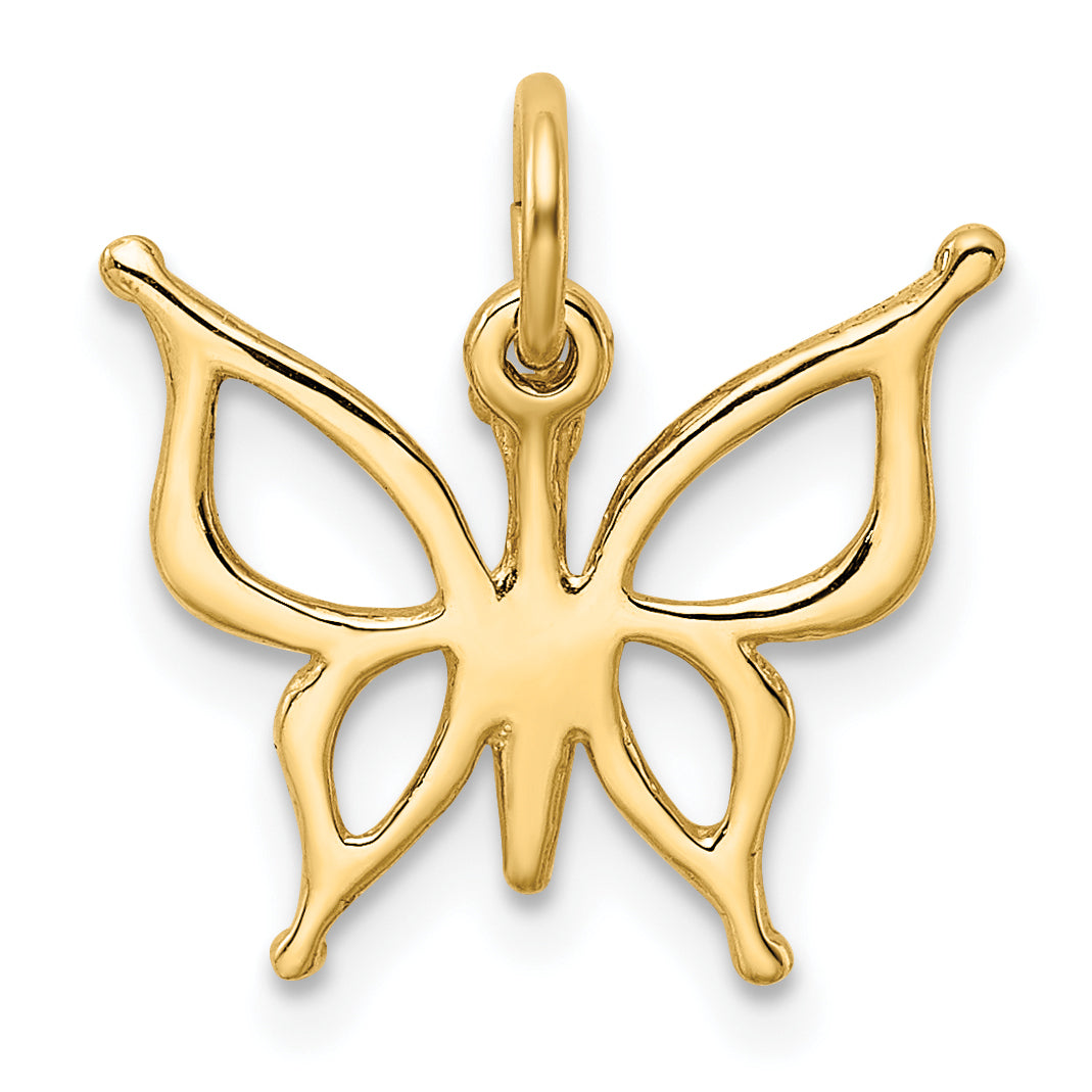 10K Yellow Gold Butterfly Charm