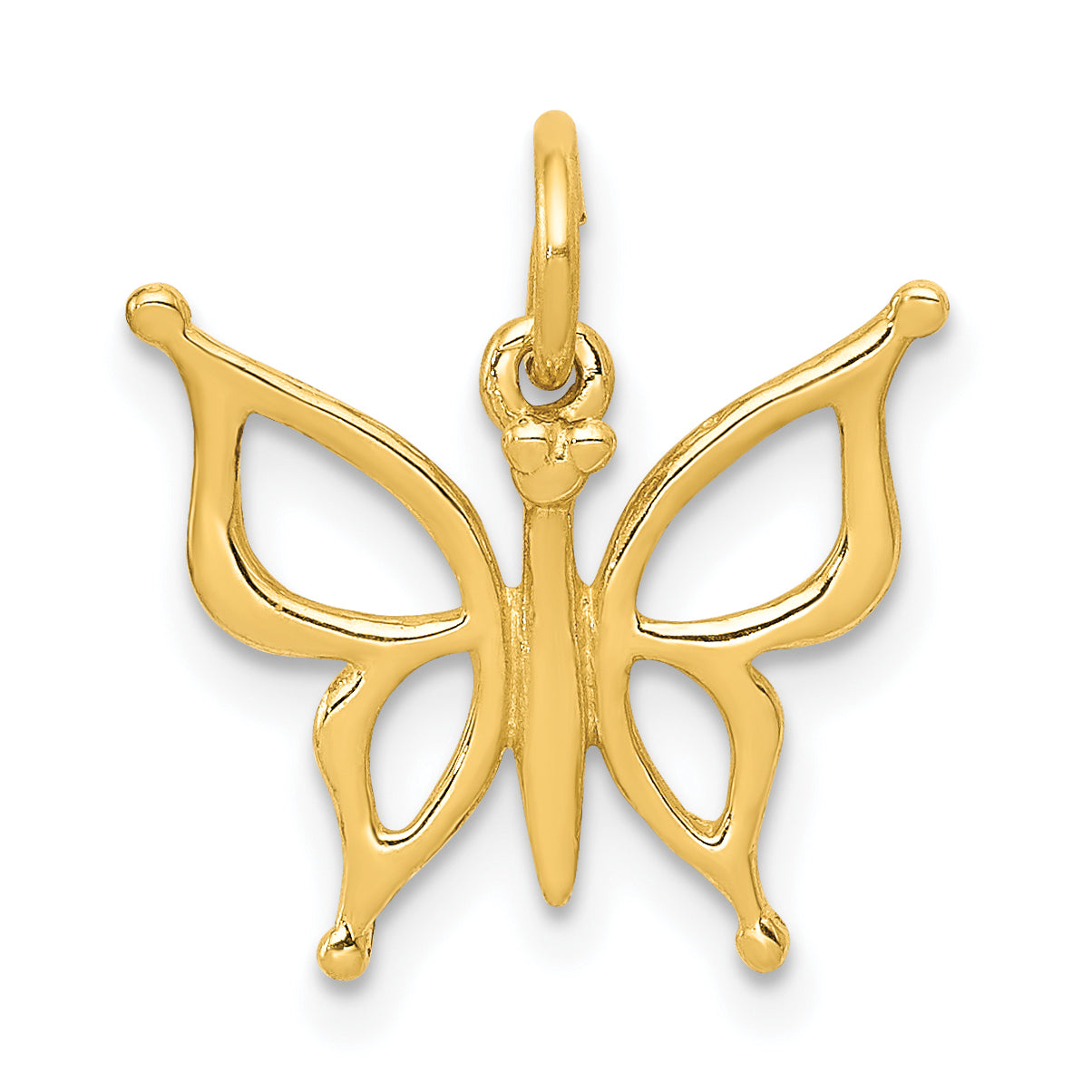 10K Yellow Gold Butterfly Charm