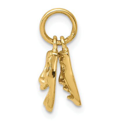 10K Yellow Gold Comedy/Tragedy Charm
