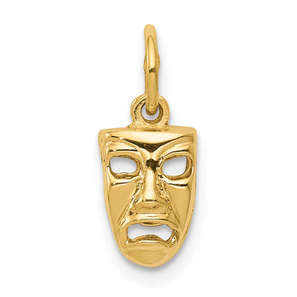 10K Yellow Gold Comedy/Tragedy Charm