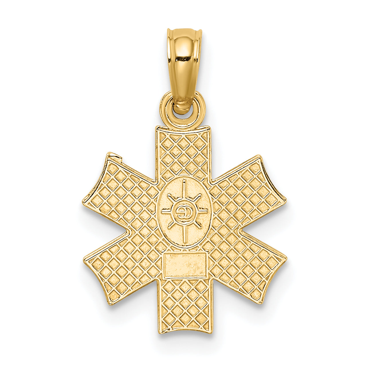10K Yellow Gold 10K Medical Jewelry Symbol Pendant