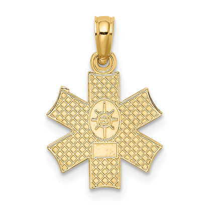 10K Yellow Gold 10K Medical Jewelry Symbol Pendant