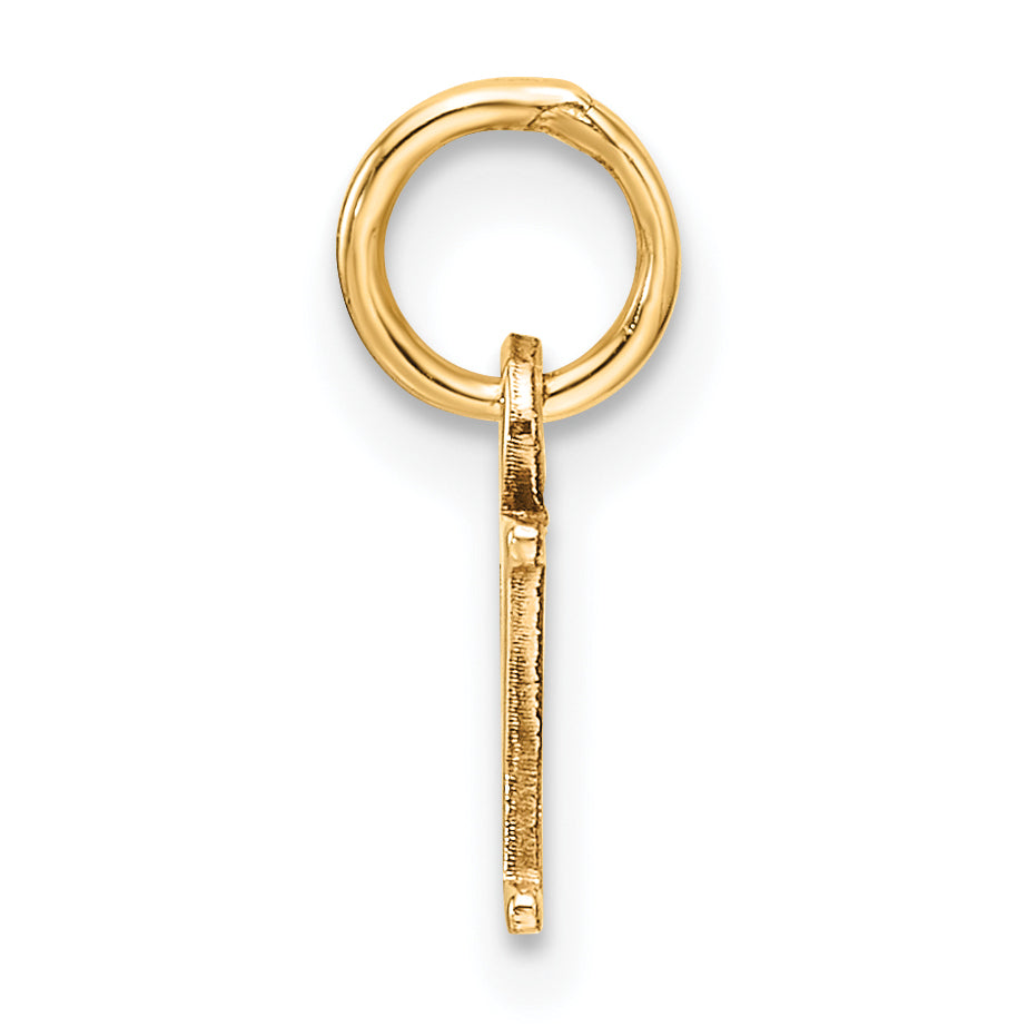 10K Yellow Gold 10Ky Cutout Letter Y Initial Charm
