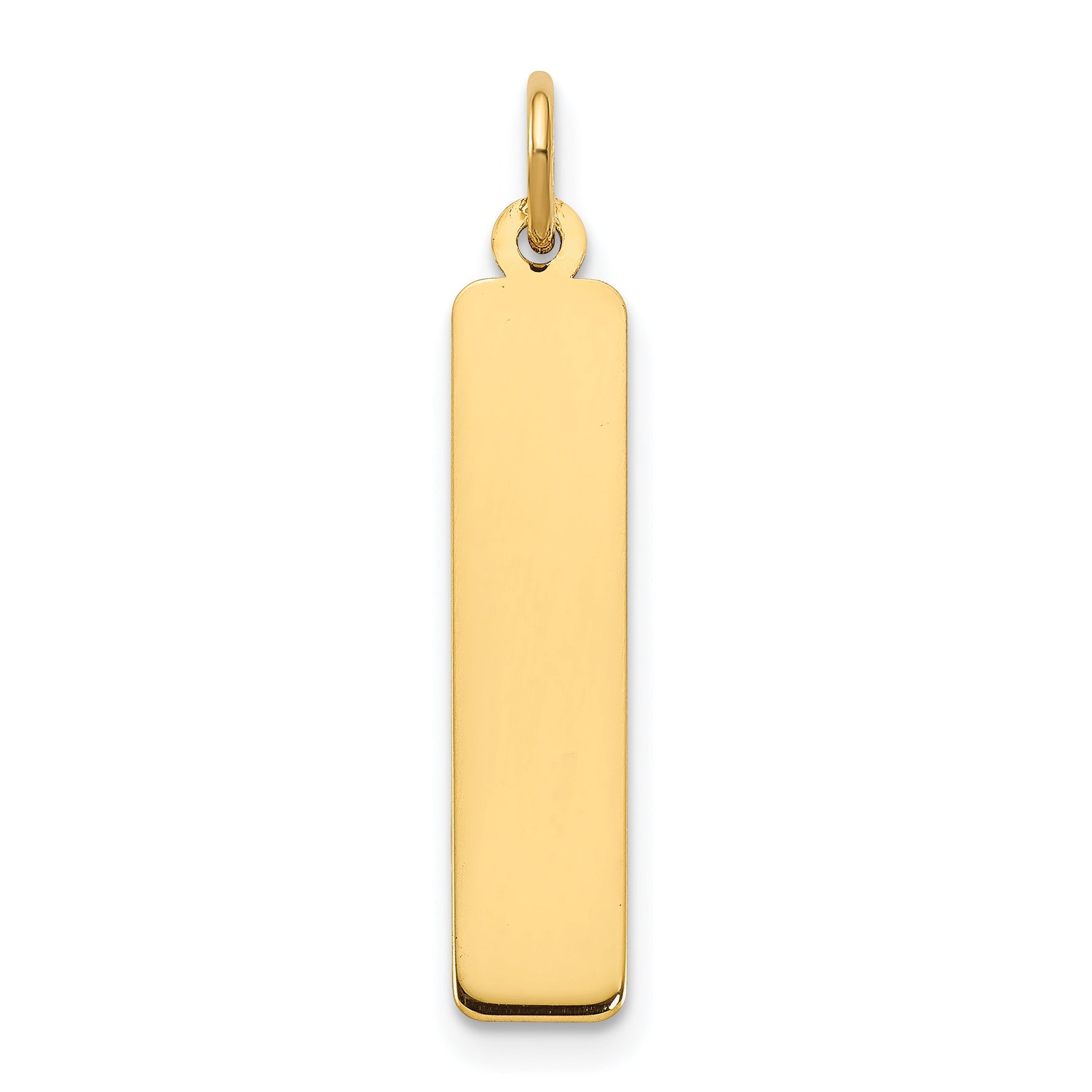 10k Yellow Gold 10k Yellow Gold Medium Blank Bar Charm