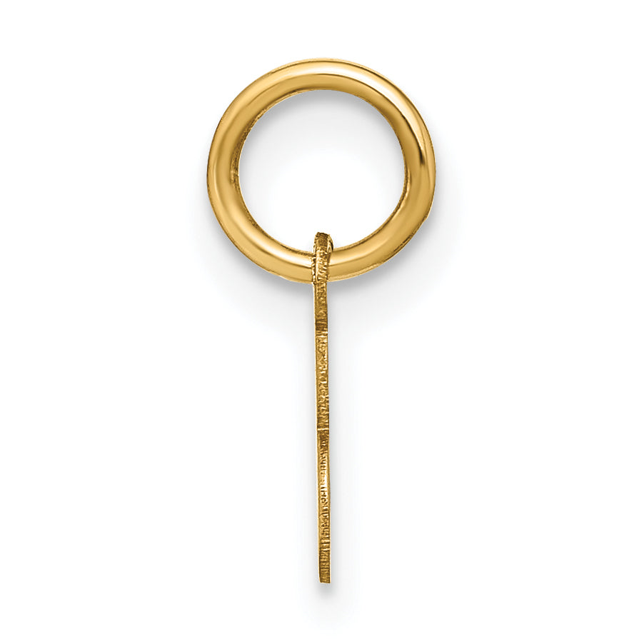 10K Yellow Gold 10Ky Upper Case Letter E Initial Charm