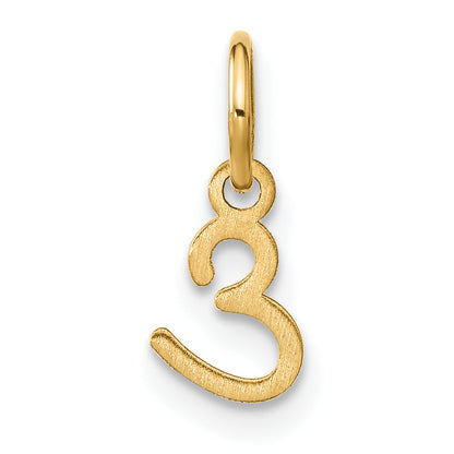 10K Yellow Gold 10Ky Upper Case Letter E Initial Charm