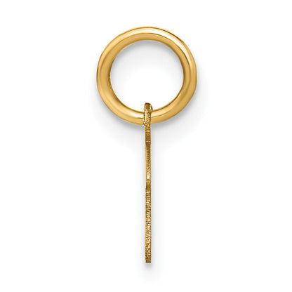 10K Yellow Gold 10Ky Upper Case Letter F Initial Charm