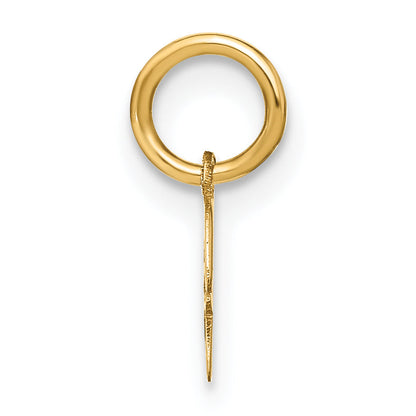10K Yellow Gold 10Ky Upper Case Letter H Initial Charm