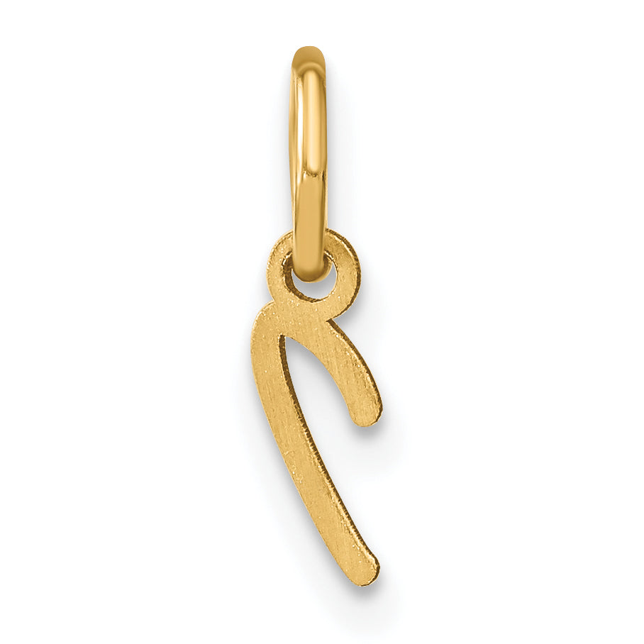 10K Yellow Gold 10Ky Upper Case Letter I Initial Charm