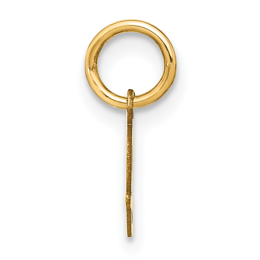 10K Yellow Gold 10Ky Upper Case Letter J Initial Charm