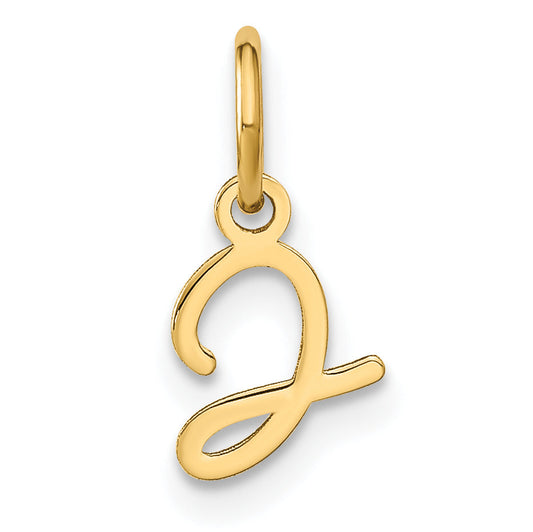 10K Yellow Gold 10Ky Upper Case Letter J Initial Charm