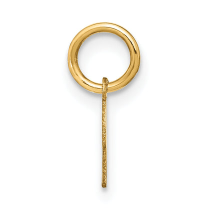 10K Yellow Gold 10Ky Upper Case Letter K Initial Charm
