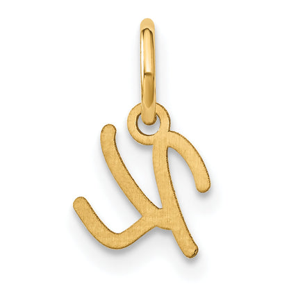 10K Yellow Gold 10Ky Upper Case Letter K Initial Charm