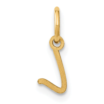 10K Yellow Gold 10Ky Upper Case Letter L Initial Charm