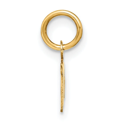 10K Yellow Gold 10Ky Upper Case Letter M Initial Charm