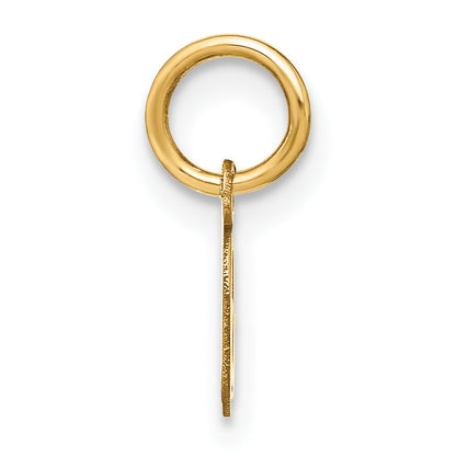 10K Yellow Gold 10Ky Upper Case Letter O Initial Charm