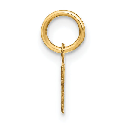 10K Yellow Gold 10Ky Upper Case Letter R Initial Charm