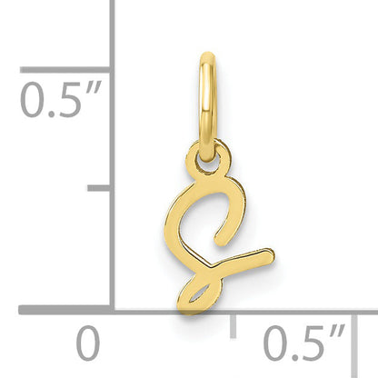 10K Yellow Gold 10Ky Upper Case Letter S Initial Charm