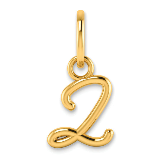 10K Yellow Gold 10Ky Upper Case Letter Z Initial Charm