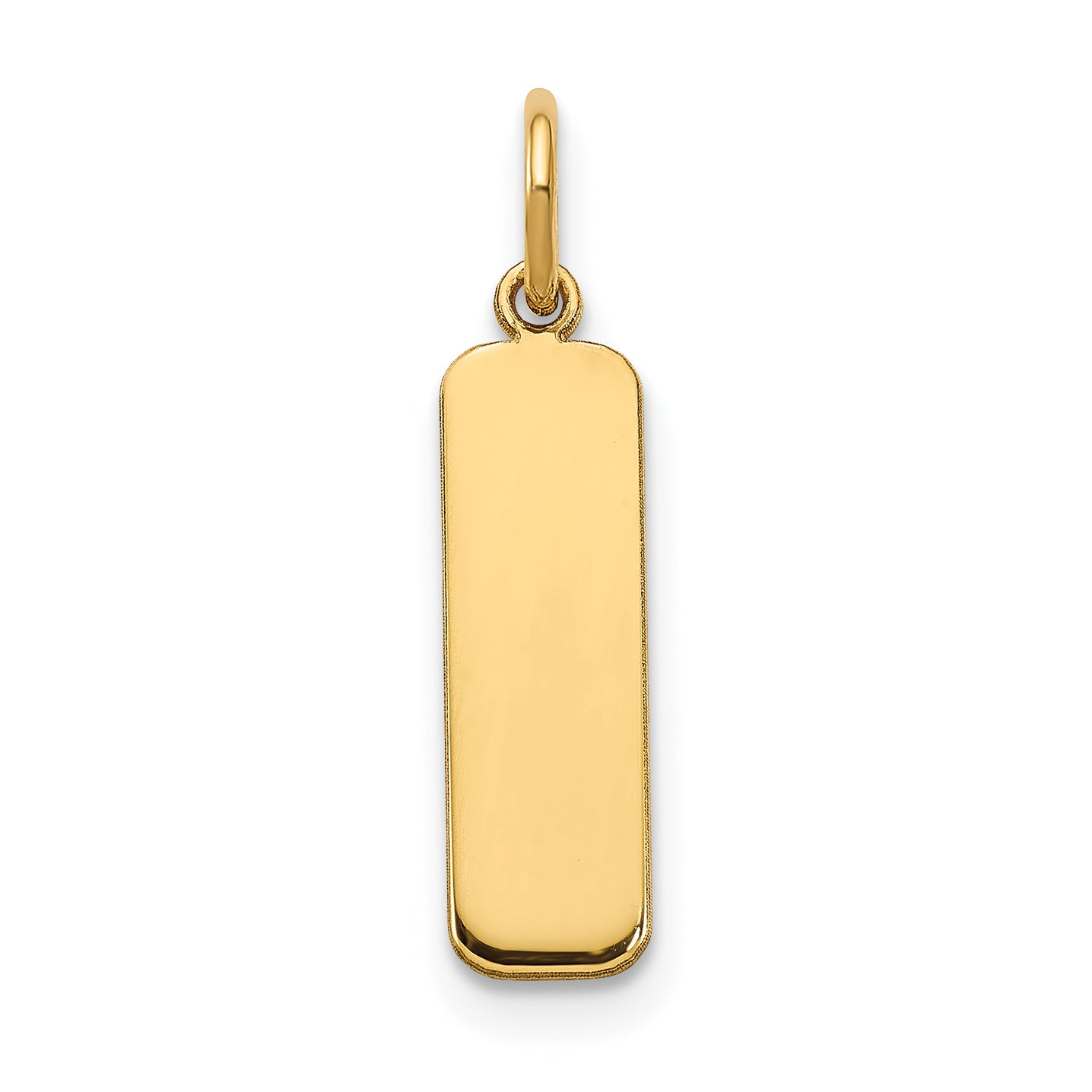 10k Yellow Gold 10k Yellow Gold Small Blank Bar Charm