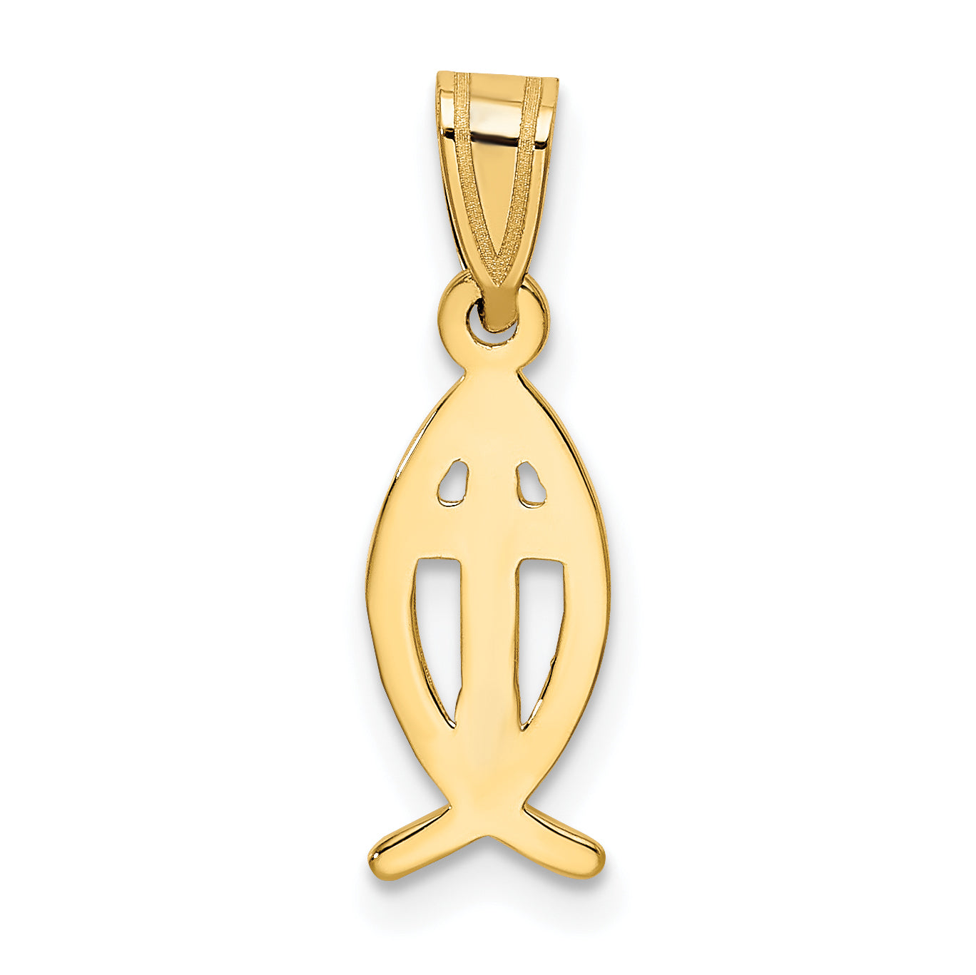 10K Yellow Gold Ichthus Fish Charm