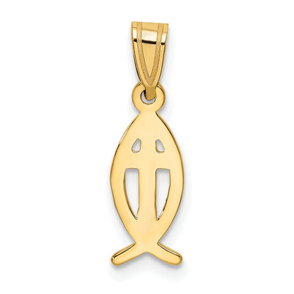 10K Yellow Gold Ichthus Fish Charm
