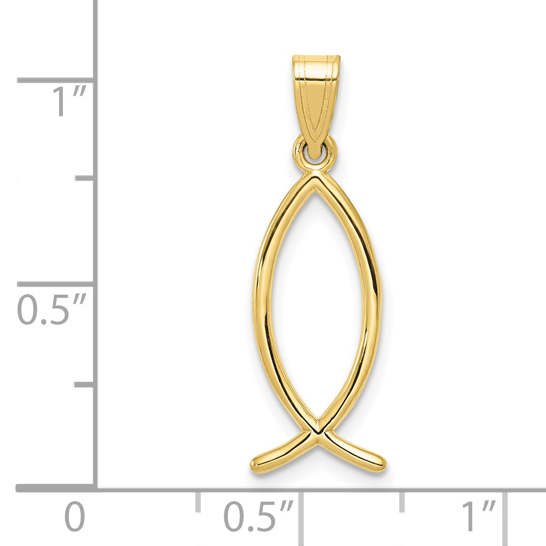 10K Yellow Gold Ichthus Fish Charm