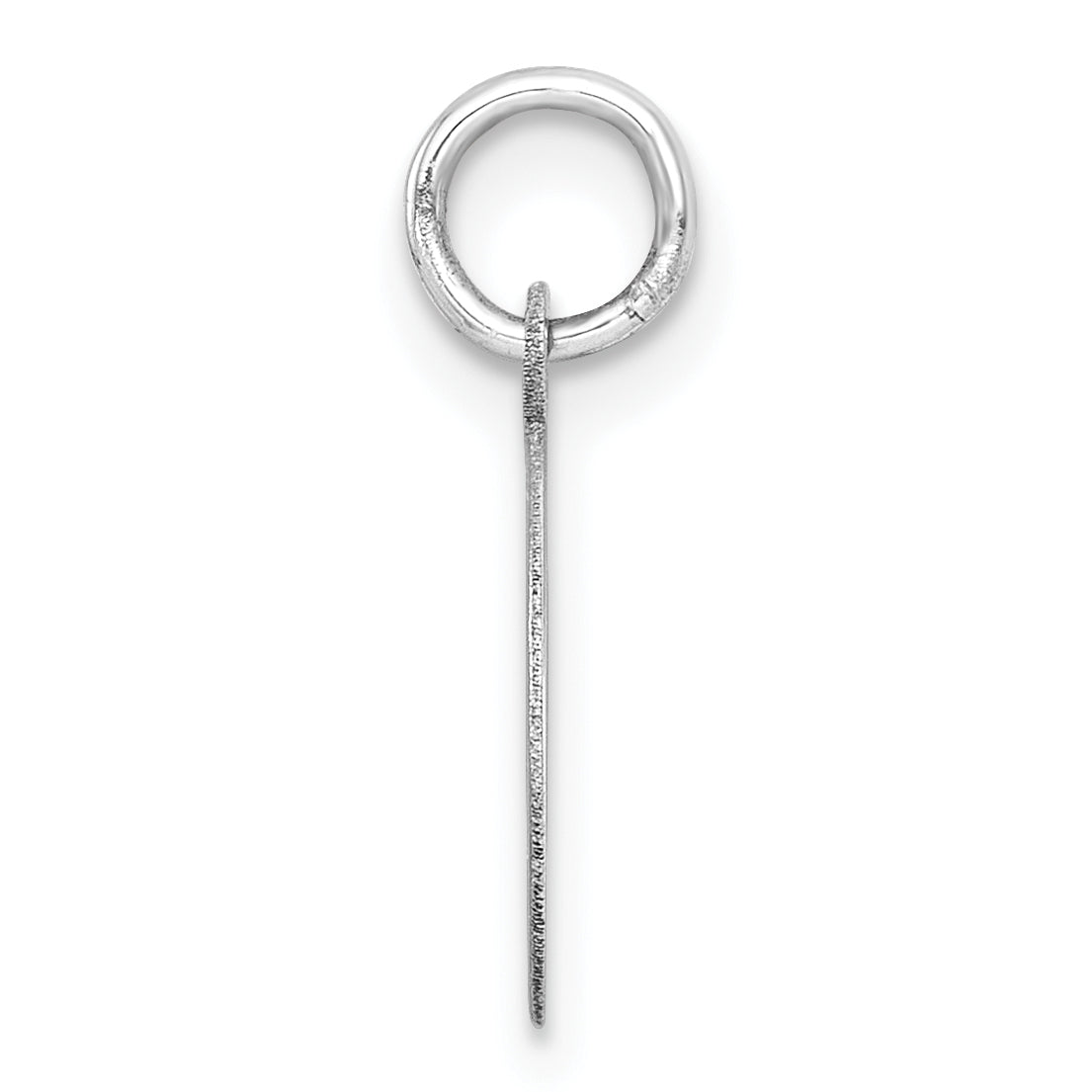 10K White Gold 10K Round Disc Charm