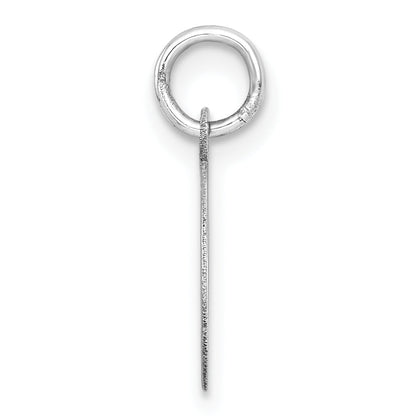 10K White Gold 10K Round Disc Charm