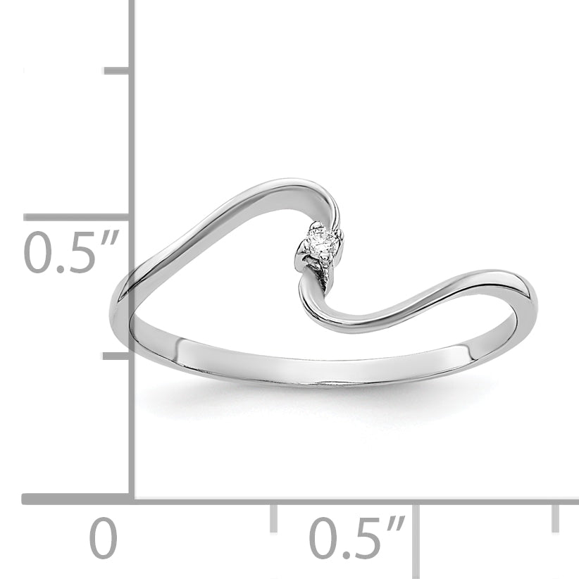 10K White Gold 10K Aa Diamond Ring