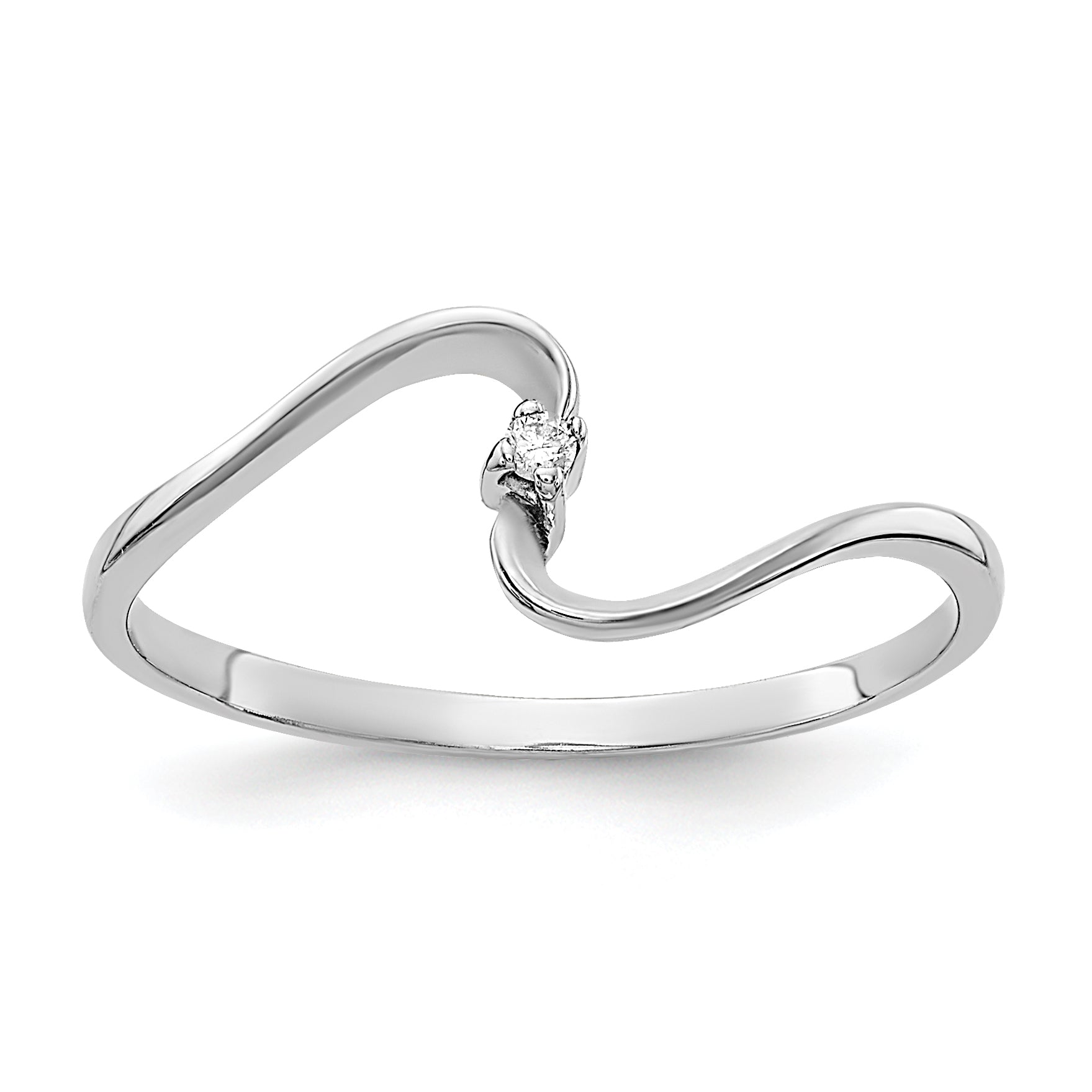 10K White Gold 10K Aa Diamond Ring