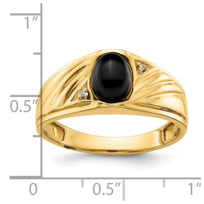 10K Yellow Gold 10K Aa Diamond Men'S Ring