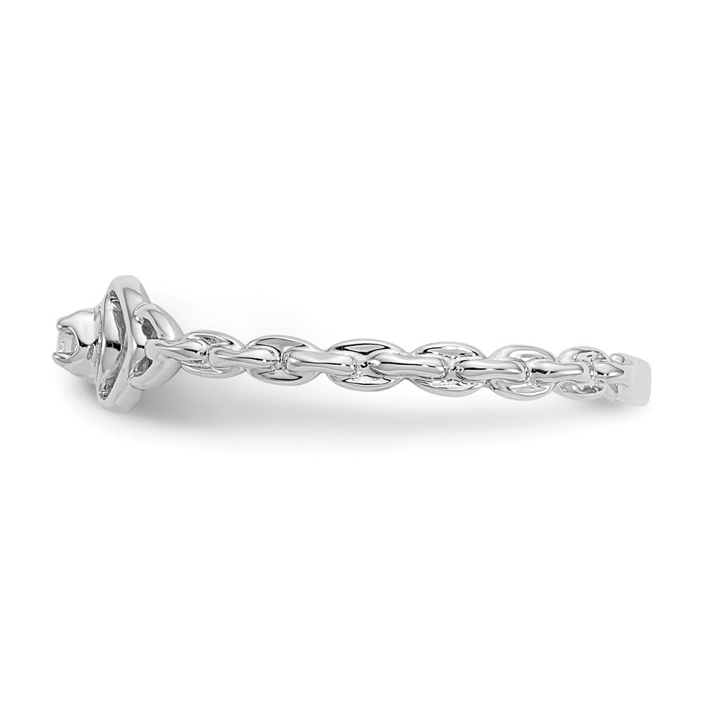 10K White Gold 10K Aa Diamond Heart Ring