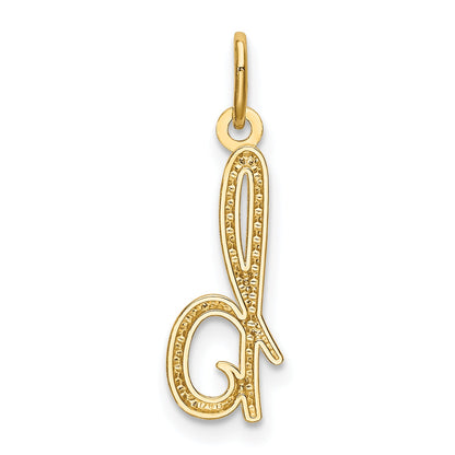 10K Yellow Gold Letter B Initial Charm