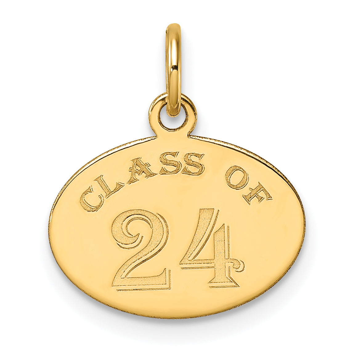10K Yellow Gold Oval Class Of 2026 Charm