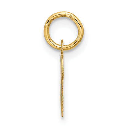 10K Yellow Gold Small Script Initial B Charm