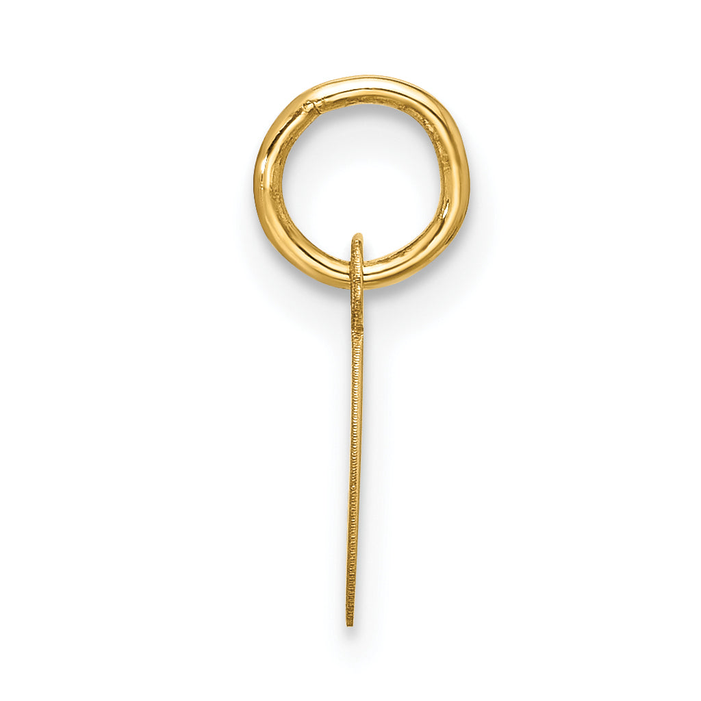 10K Yellow Gold Small Script Initial C Charm