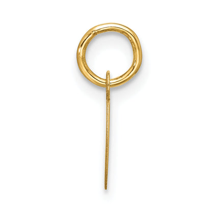 10K Yellow Gold Small Script Initial C Charm