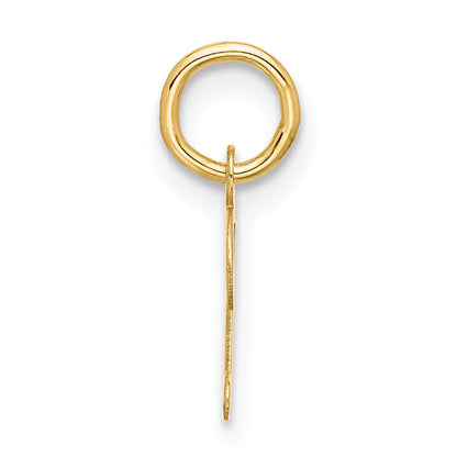 10K Yellow Gold Small Script Initial D Charm