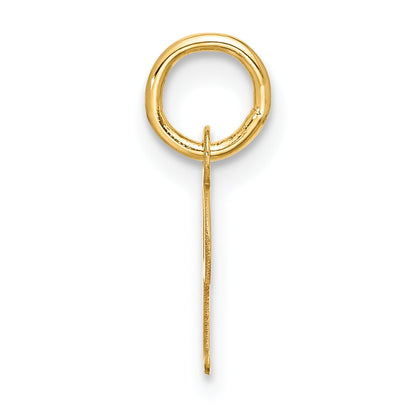 10K Yellow Gold Small Script Initial I Charm