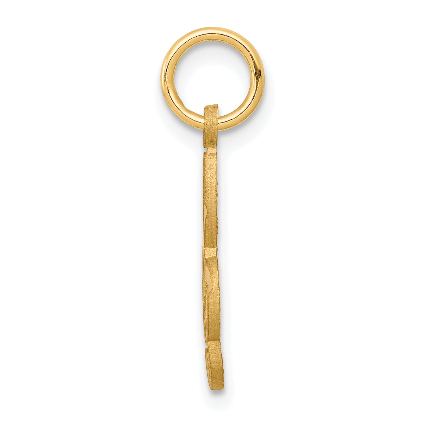 10K Yellow Gold Small Treble Clef Charm